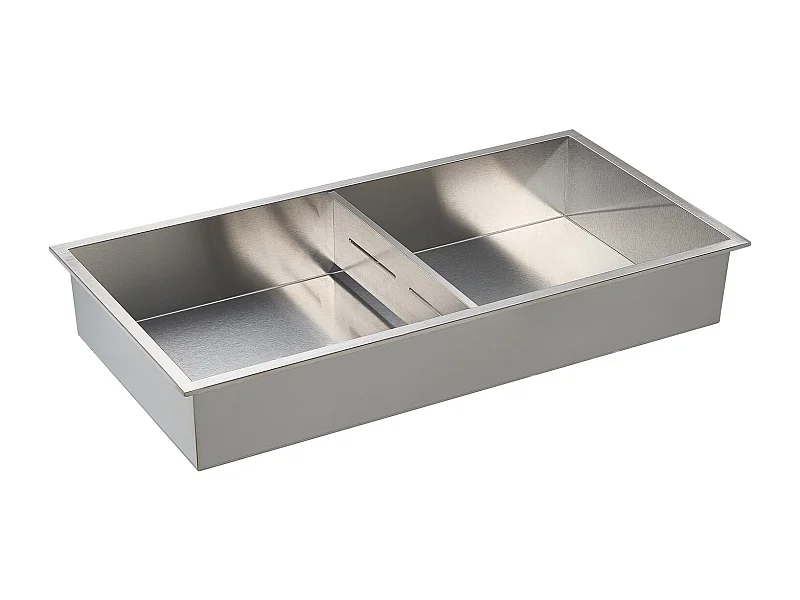 Niche Douche Encastrable SucceBuy, 10,2x33x63,5 cm, Niche Murale en Acier Inoxydable Double Niveau, Étagère de Salle de Bain Moderne Étanche, Argenté