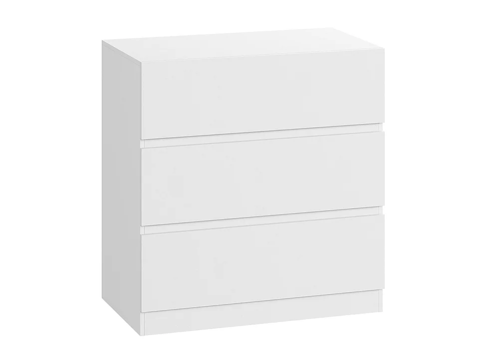 Commode 3 Tiroirs - avec mécanisme de fermeture en douceur - meuble de rangement - 70x40x73cm