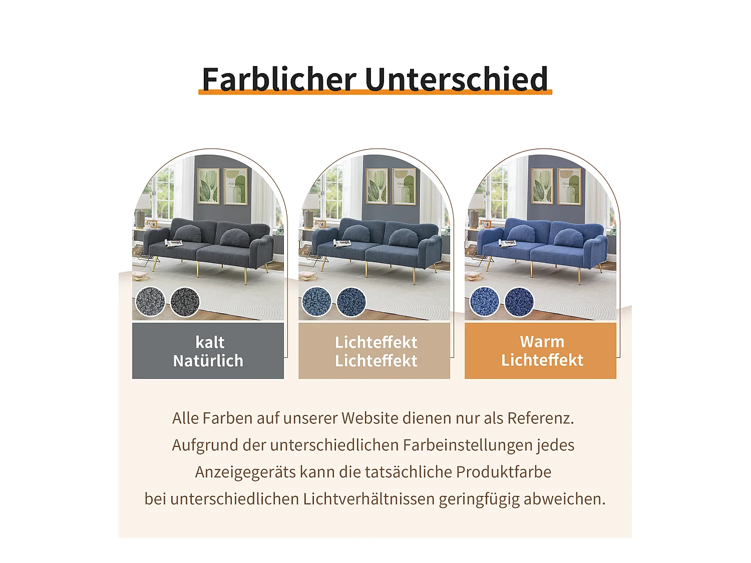 Canapé convertible 2 places - 175 x 79 x 82 cm - avec dossier réglable - velours - Bleu