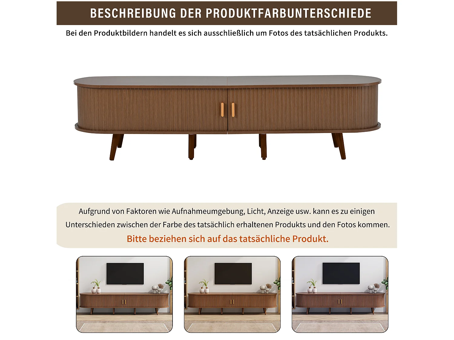 Tv-meubelset met opbergruimte en salontafel – MDF – donkere natuurlijke afwerking