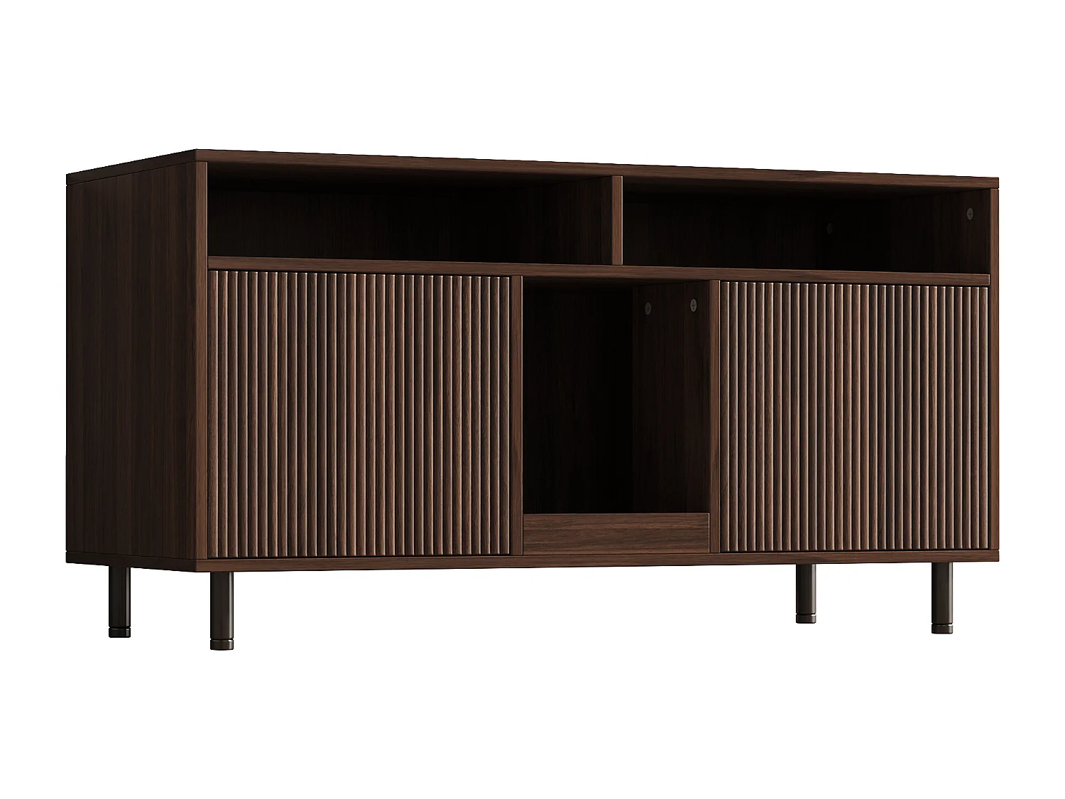 Nowoczesna komoda - 120 x 50 x 66 cm - z matą odzyskującą piasek + 2 drzwi - MDF - naturalny