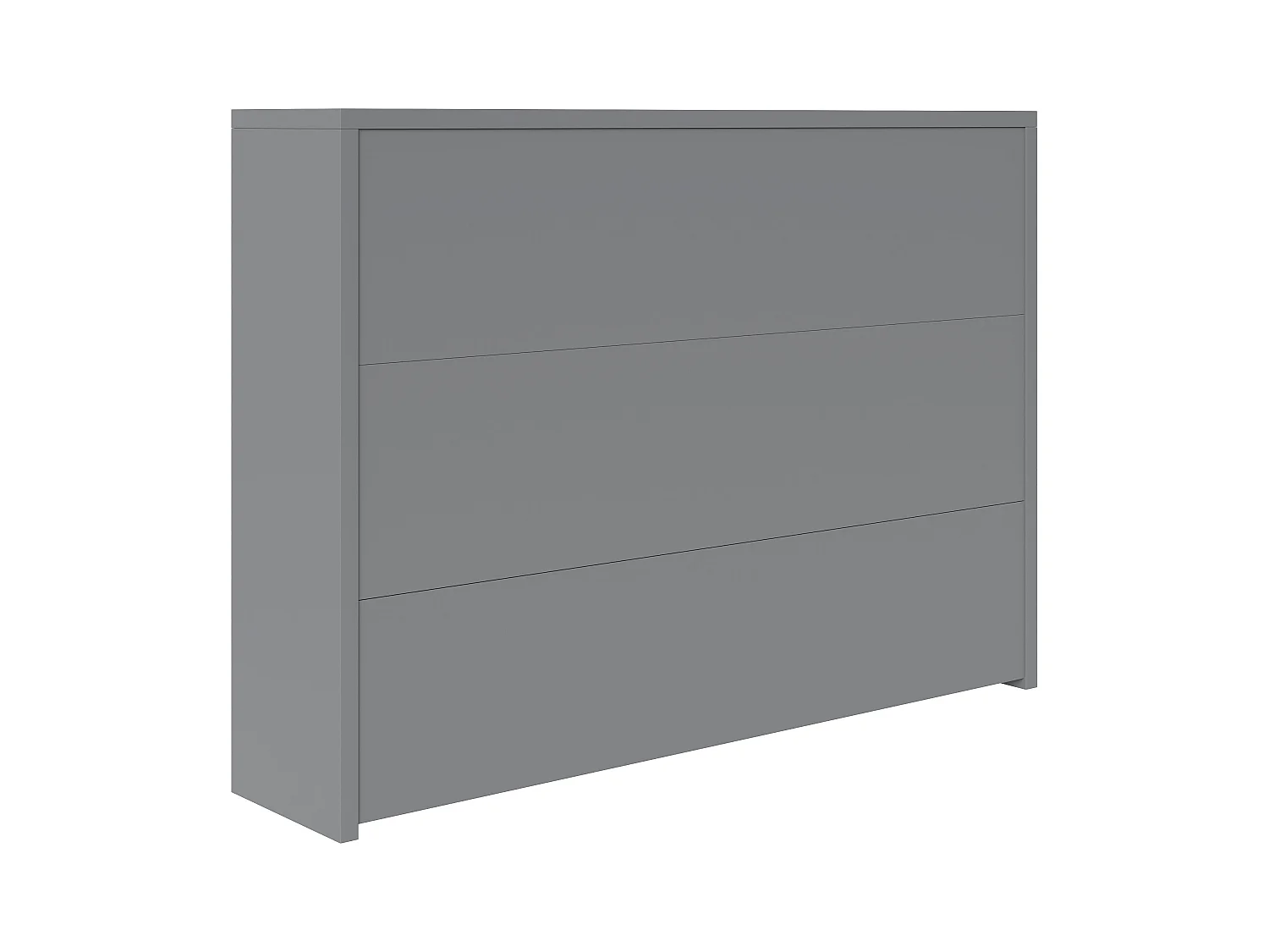 Bureau pliable avec chargeur sans fil - 115 x 51 x 93 cm - buffet et bureau 2 en 1 - aggloméré - gris