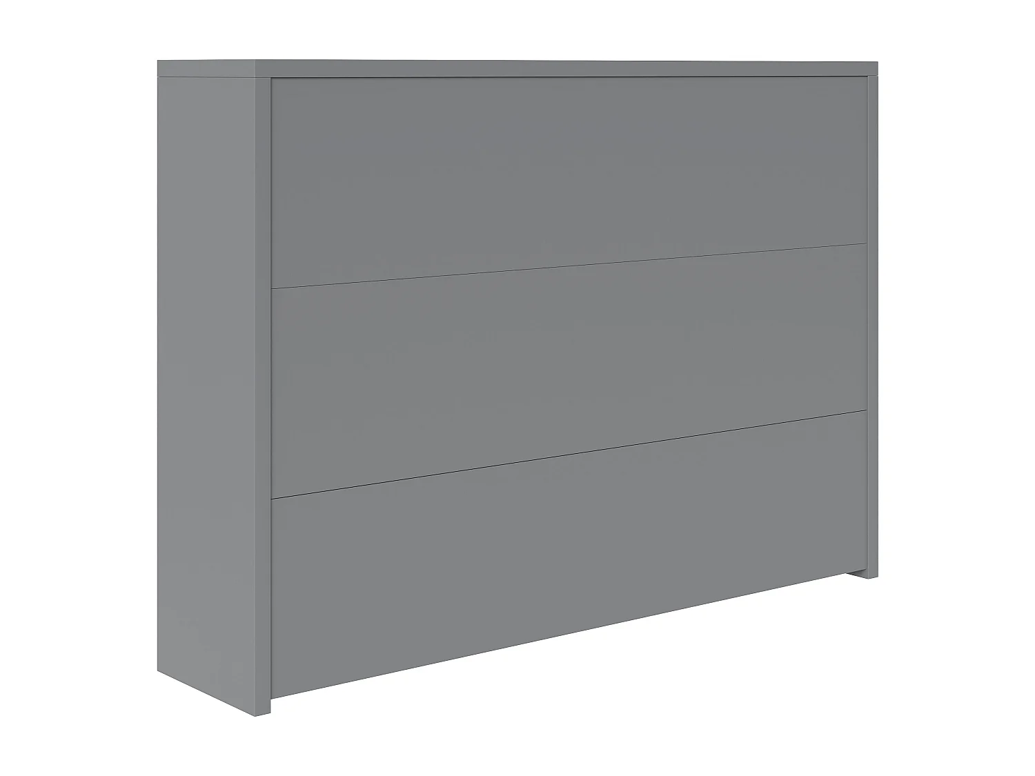 Bureau pliable avec chargeur sans fil - 115 x 51 x 93 cm - buffet et bureau 2 en 1 - aggloméré - gris