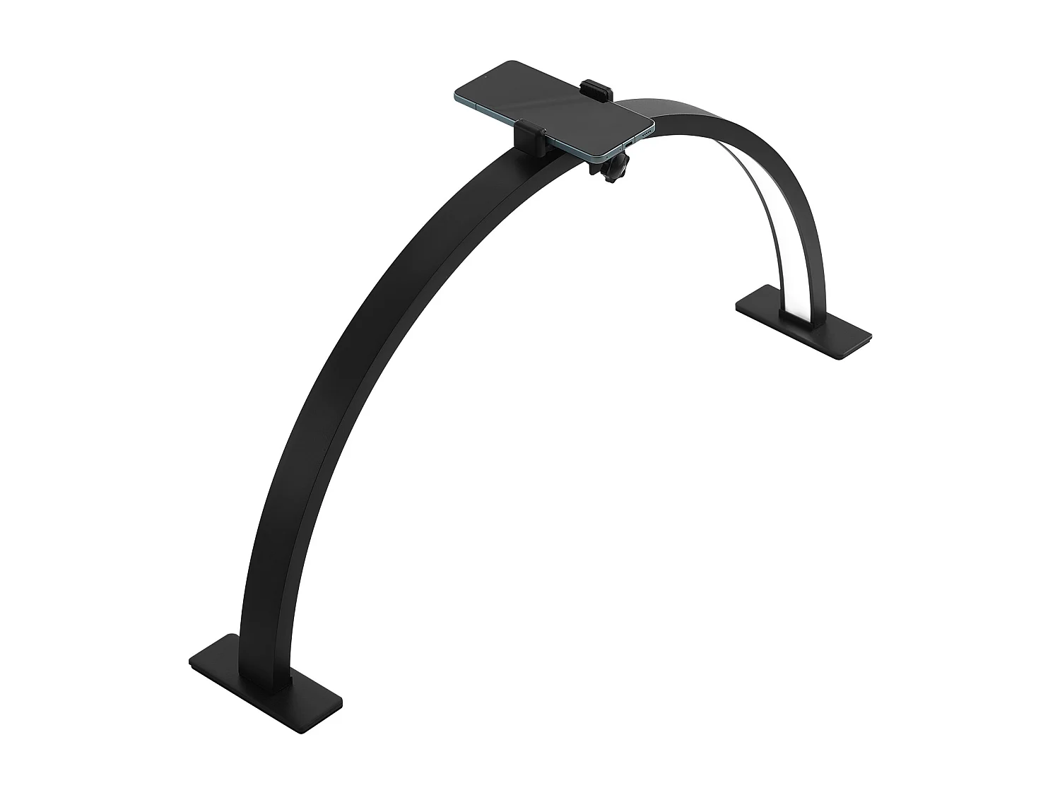 Lampe d’Esthéticienne, SucceBuy, Lampe de Bureau 30 W en Forme de Demi-lune avec Support pour Téléphone - Luminosité Réglable