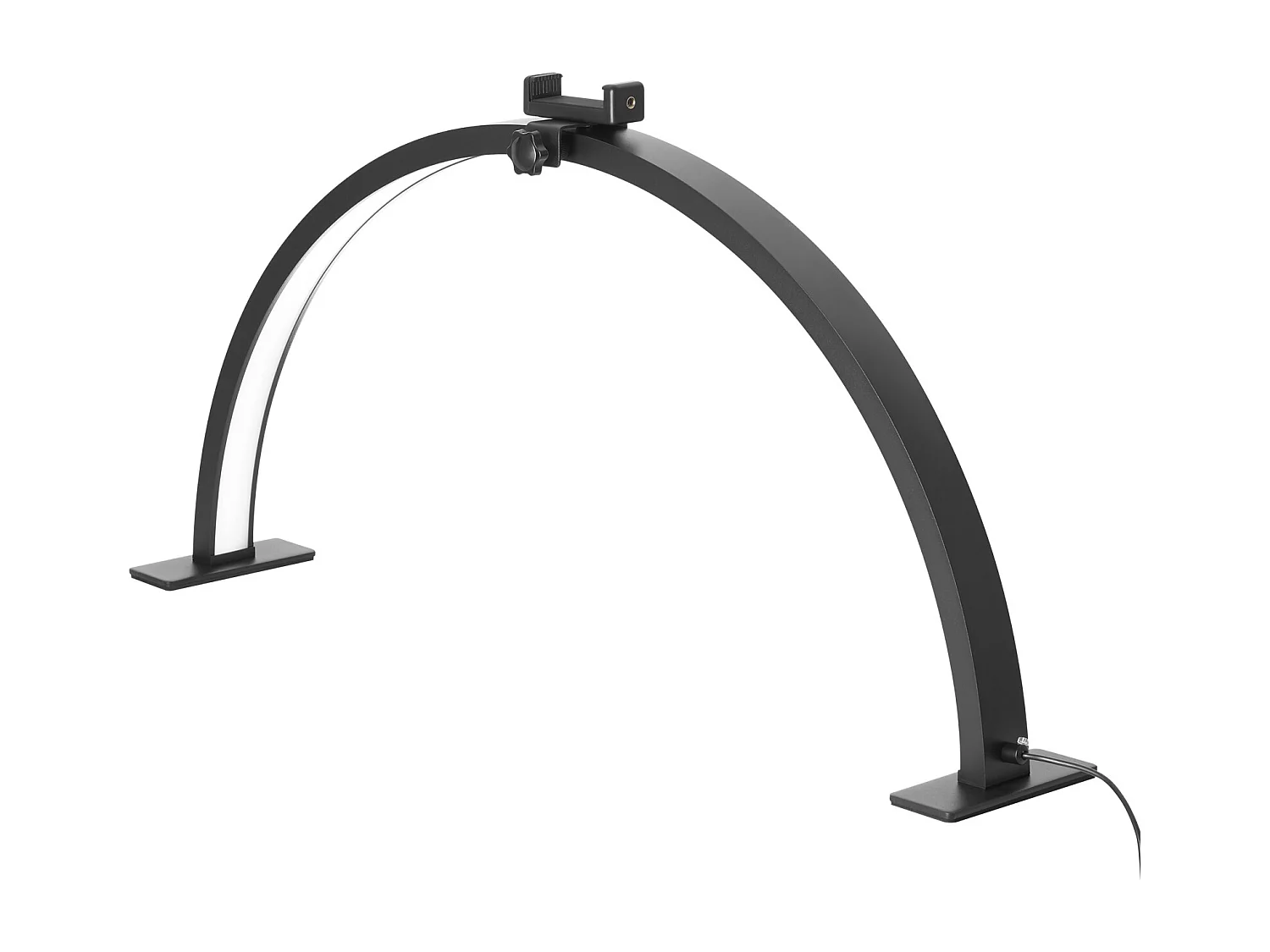 Lampe d’Esthéticienne, SucceBuy, Lampe de Bureau 30 W en Forme de Demi-lune avec Support pour Téléphone - Luminosité Réglable