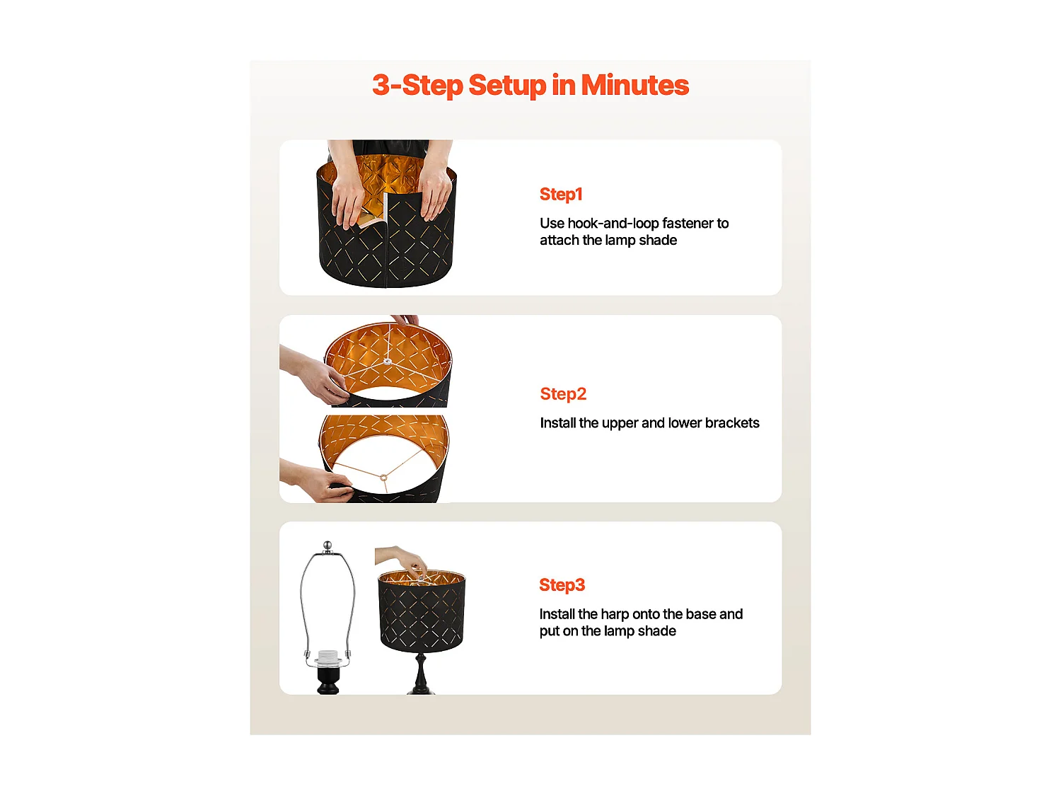 Abat-Jour Tambour SucceBuy, 2 Pcs, 33x33x25 cm, Abat-Jour de Remplacement Moyen avec pour Lampes de Table, Lampadaires et Suspensions, Design Creux en Diamant Noir