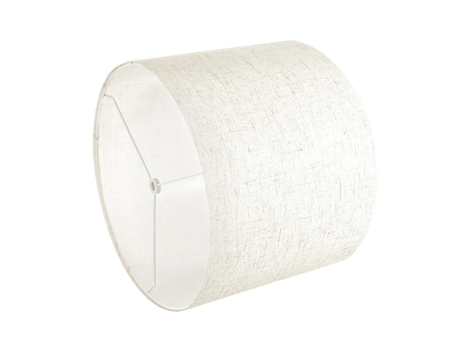 Trommelvormige Lampenkap SucceBuy, 2 Stuks, 33 x 33 x 25 cm, Middelgrote Ronde Vervangende Lampenkap van Linnen voor Staande Lampen en Hanglampen, Licht Linnen