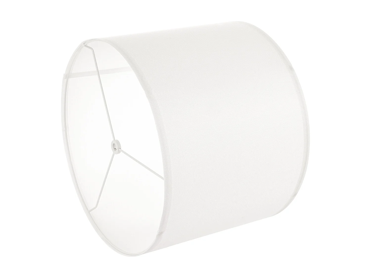 Abat-Jour Tambour SucceBuy, 2 Pcs, 40x40x30 cm, Grand Abat-Jour de Remplacement avec Harpe, pour Lampes de Table, Lampadaires et Suspensions, Lin Blanc Cassé