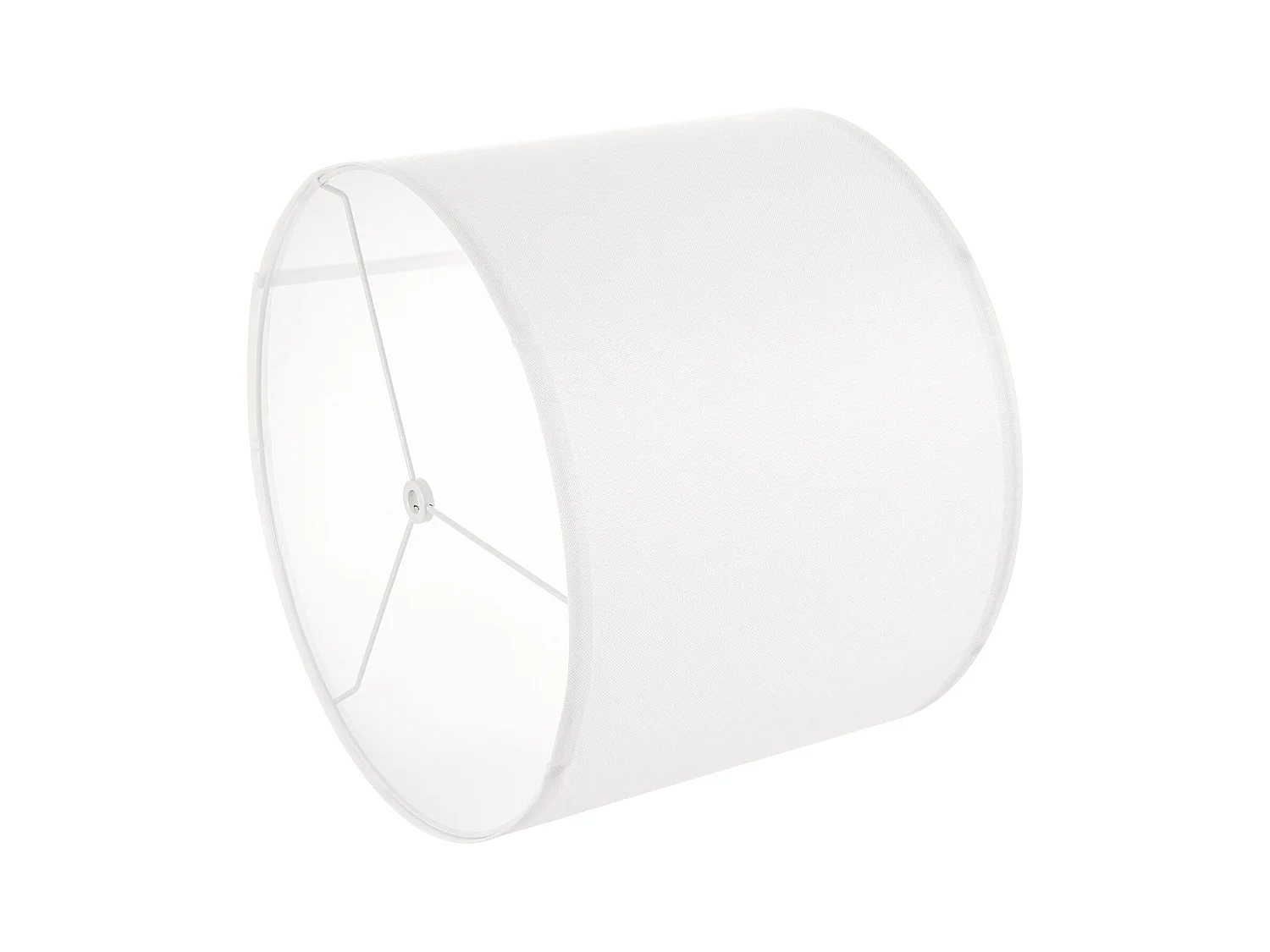 Abat-Jour Tambour SucceBuy, 2 Pcs, 33x33x25 cm, Abat-Jour de Remplacement Moyen en Lin pour Lampes de Table, Lampadaires et Suspensions, Lin Blanc Cassé