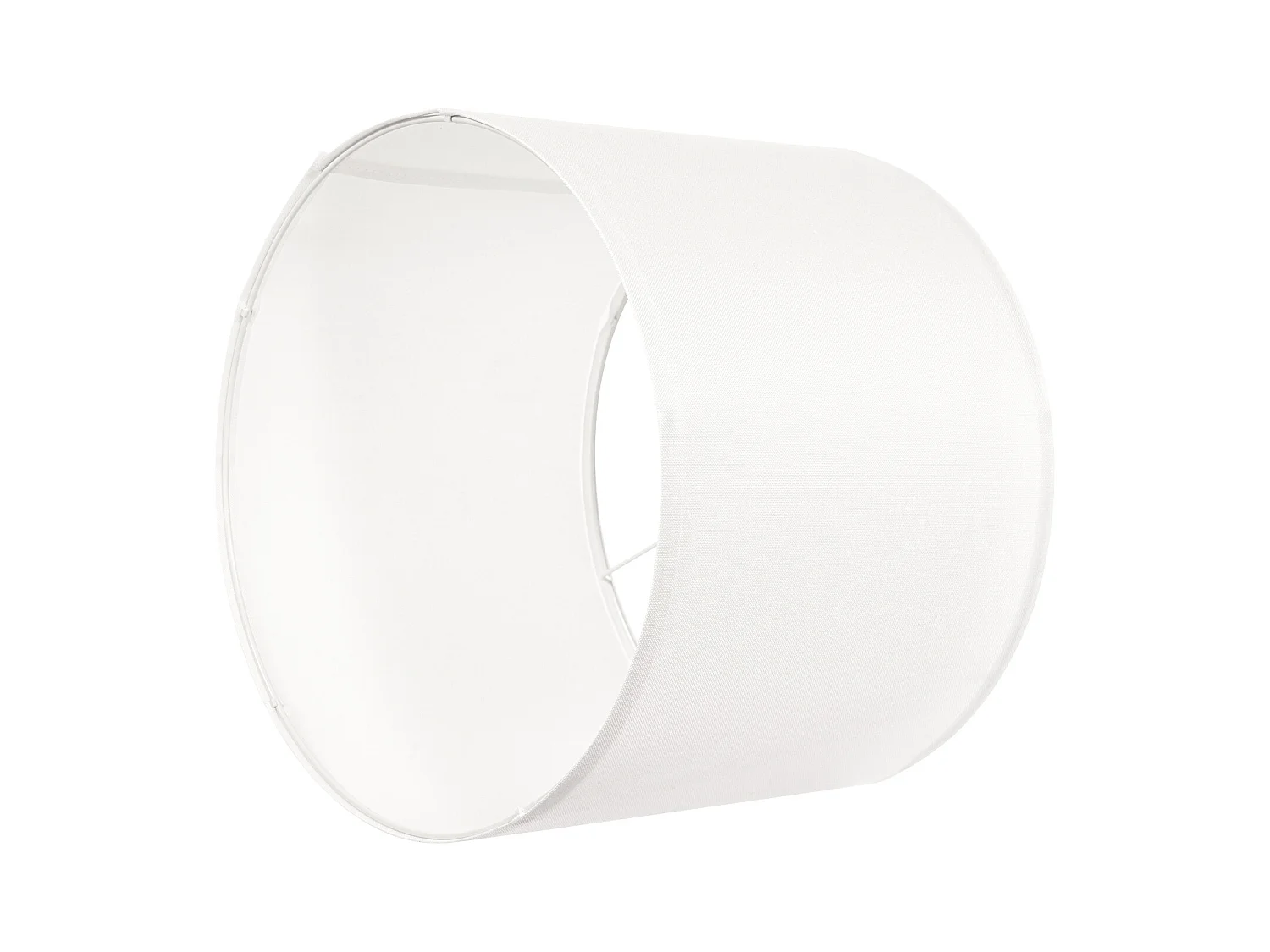 Abat-Jour Tambour SucceBuy, 2 Pcs, 33x33x25 cm, Abat-Jour de Remplacement Moyen en Lin pour Lampes de Table, Lampadaires et Suspensions, Lin Blanc Cassé