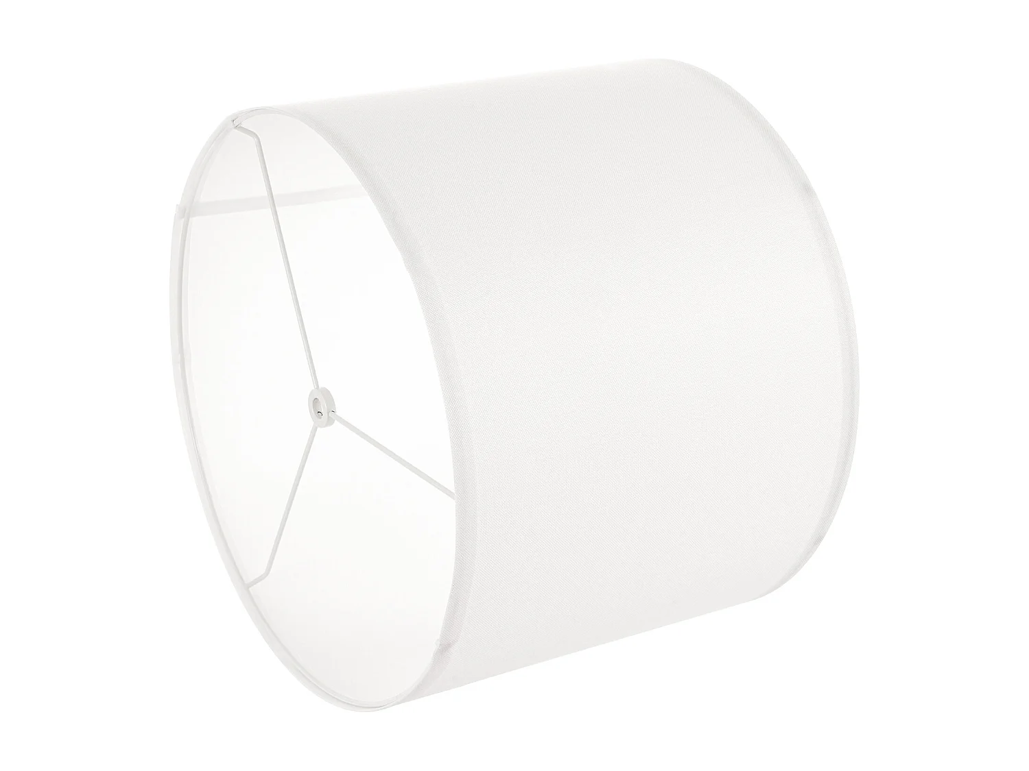 Abat-Jour Tambour SucceBuy, 2 Pcs, 33x33x25 cm, Abat-Jour de Remplacement Moyen en Lin pour Lampes de Table, Lampadaires et Suspensions, Lin Blanc Cassé