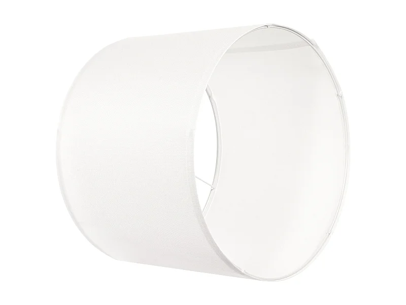 Abat-Jour Tambour SucceBuy, 2 Pcs, 33x33x25 cm, Abat-Jour de Remplacement Moyen en Lin pour Lampes de Table, Lampadaires et Suspensions, Lin Blanc Cassé