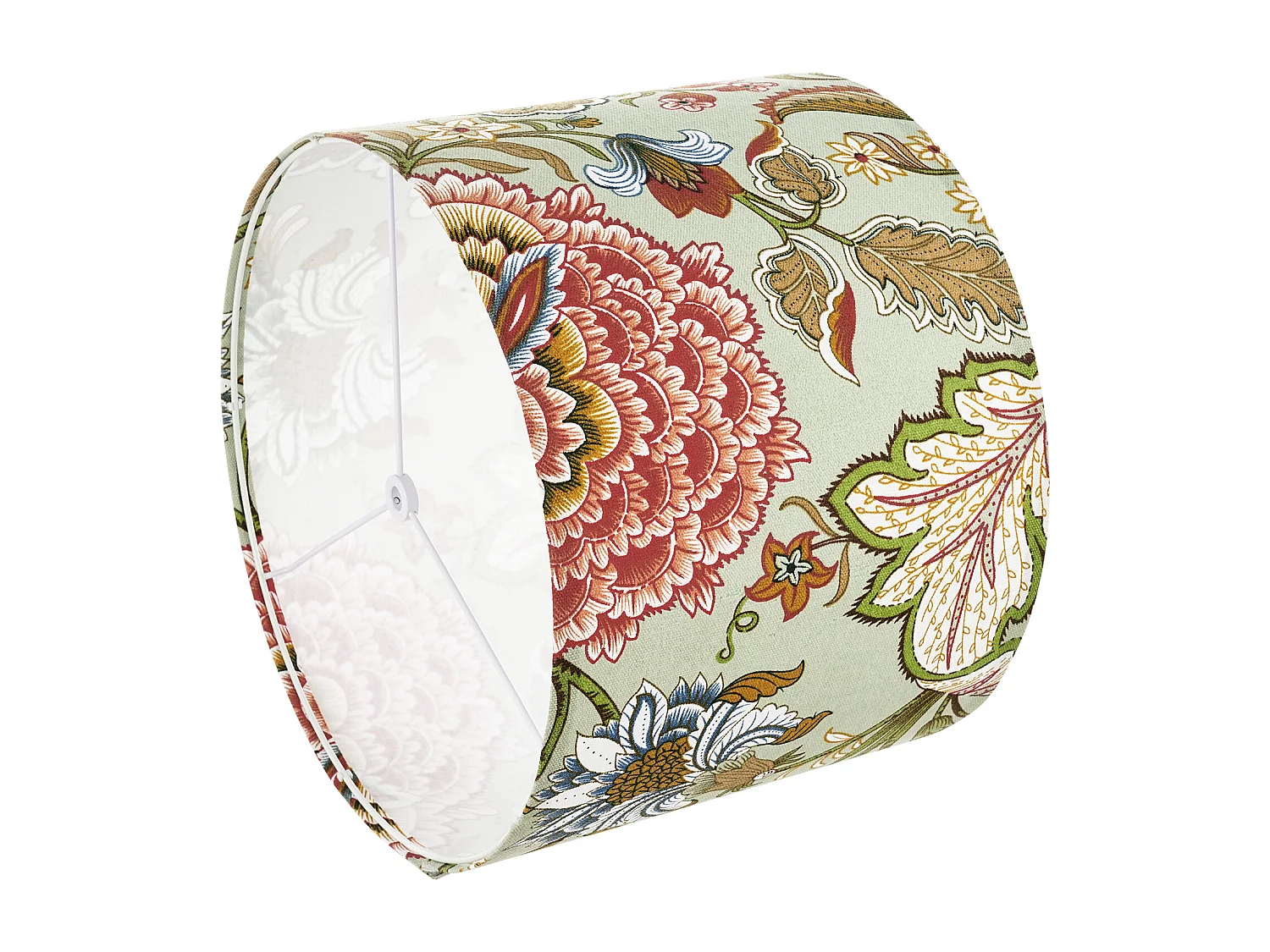 Abat-Jour Tambour SucceBuy, 2 Pcs, 33x33x25 cm, Abat-Jour de Remplacement Moyen avec pour Lampes de Table, Lampadaires et Suspensions, Motif Pissenlit Foncé