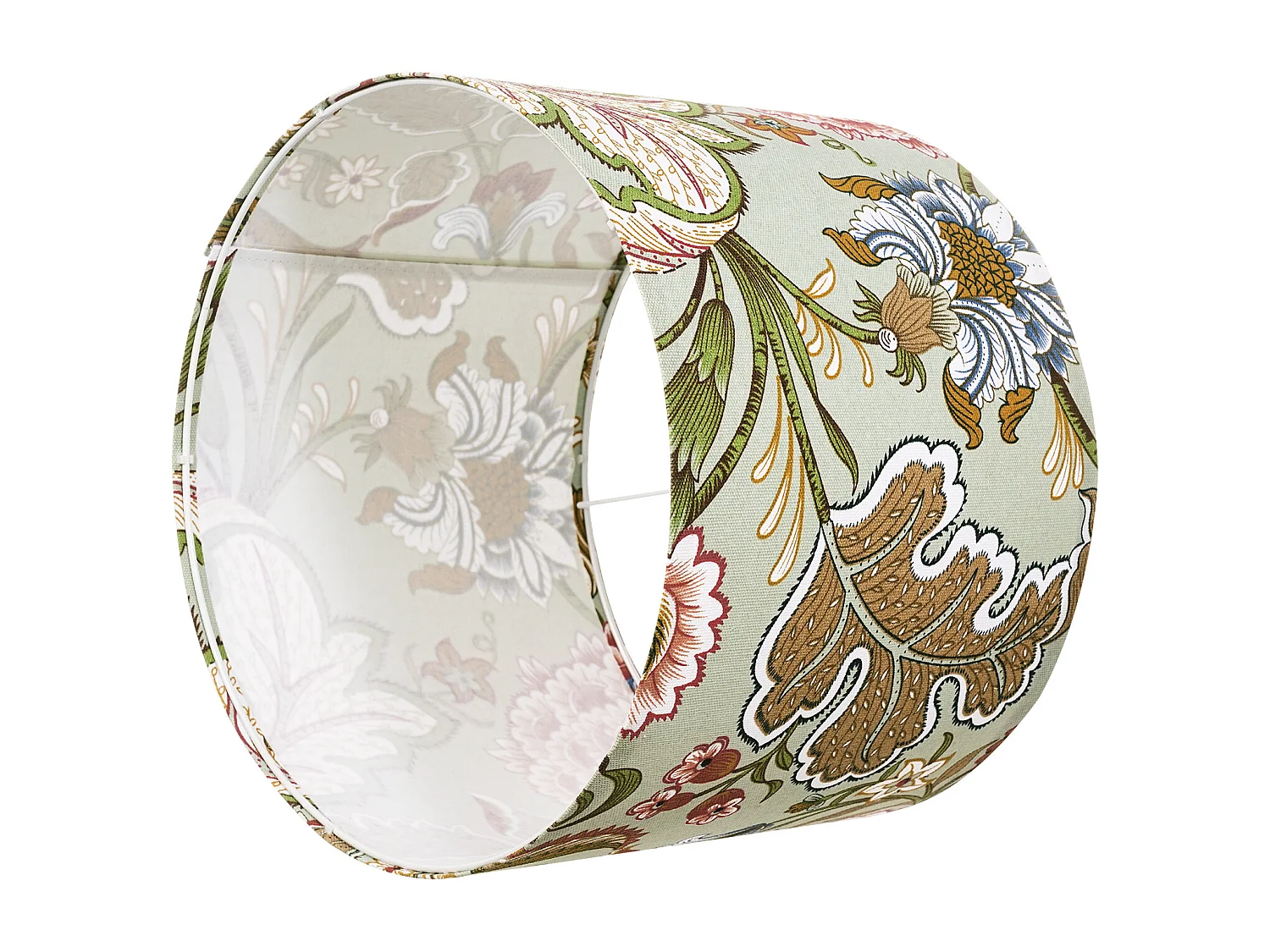 Abat-Jour Tambour SucceBuy, 2 Pcs, 33x33x25 cm, Abat-Jour de Remplacement Moyen avec pour Lampes de Table, Lampadaires et Suspensions, Motif Pissenlit Foncé