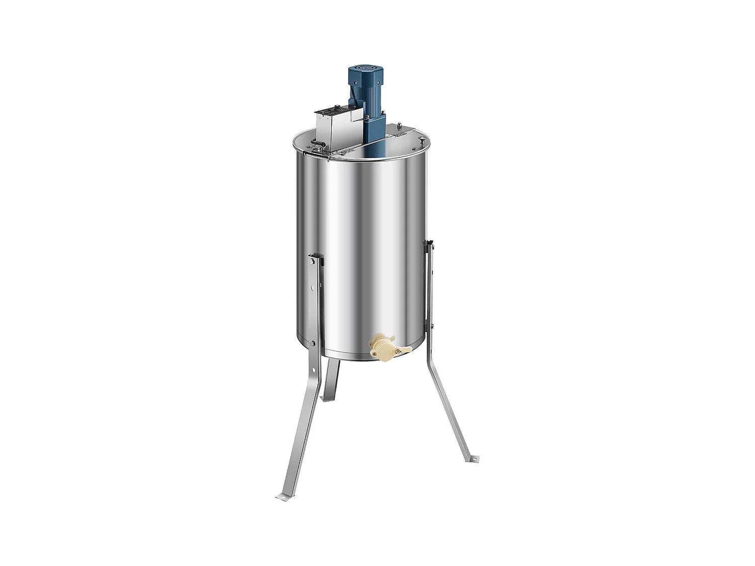 Extracteur de Miel Électrique à 3 Cadres SucceBuy Centrifugeuse Séparateur Miel en Acier Inoxydable avec Couvercle Transparent, Hauteur Réglable, 140 W