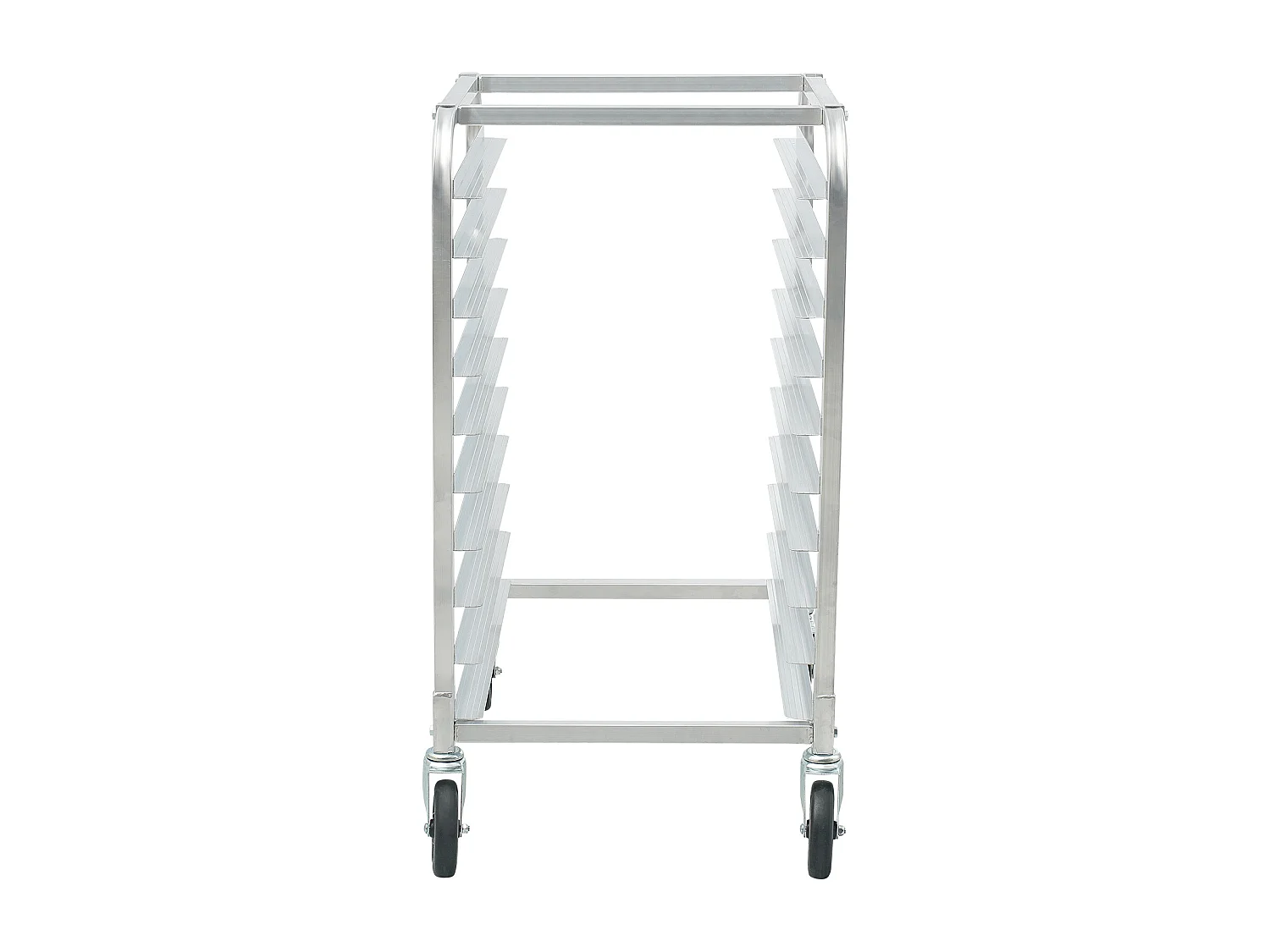 Chariot Porte-Plaques Boulangerie, SucceBuy Support à Pain en Aluminium à 10 Niveaux avec Roulettes de Frein