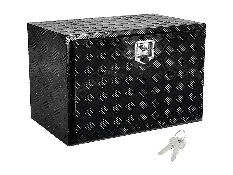 Werkzeugkasten SucceBuy Aluminium-Werkzeugkasten für die Ladefläche (121.92 x 60.96 x 60.96 cm) für Anhängeraufbewahrung