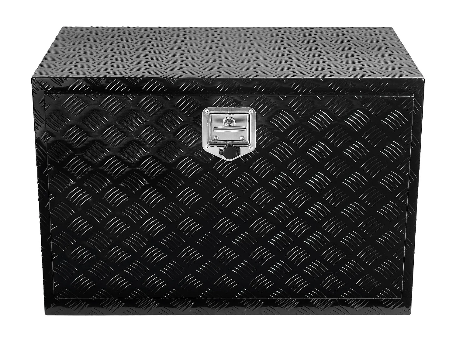 Boîte à Outils SucceBuy Coffre à Outils en Aluminium pour Dessous de Caisse de Camion 121.92 x 60.96 x 60.96 cm, Rangement pour Remorque RV