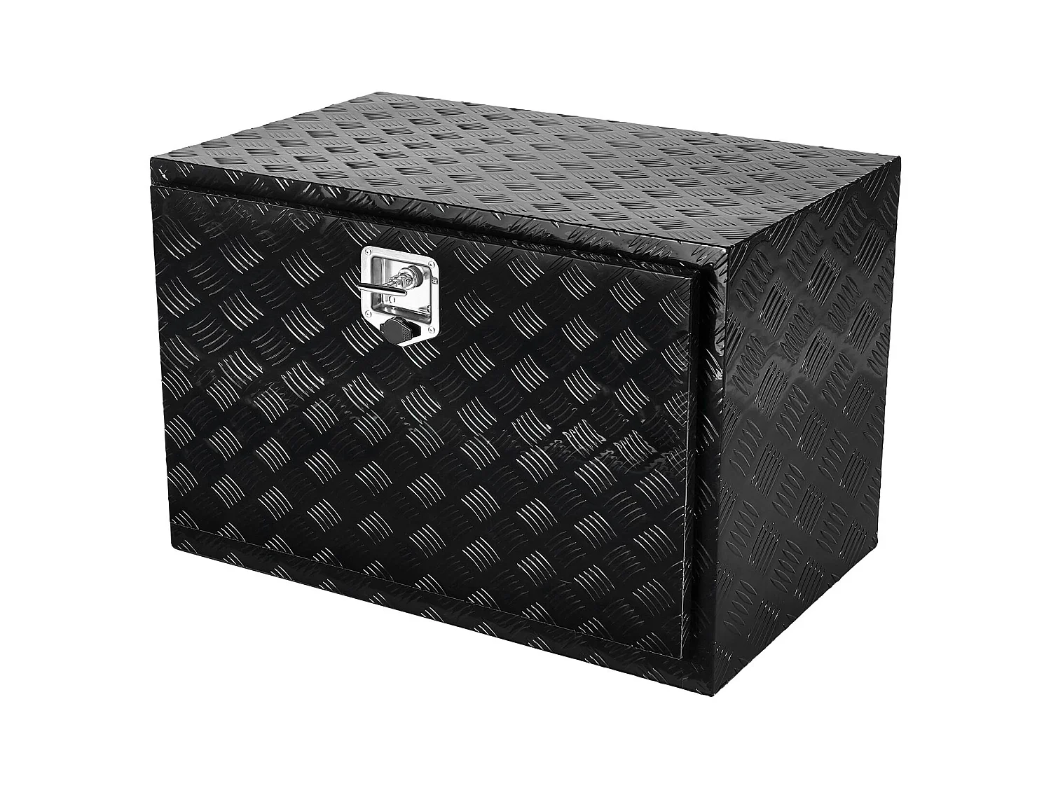 Boîte à Outils SucceBuy Coffre à Outils en Aluminium pour Dessous de Caisse de Camion 121.92 x 60.96 x 60.96 cm, Rangement pour Remorque RV