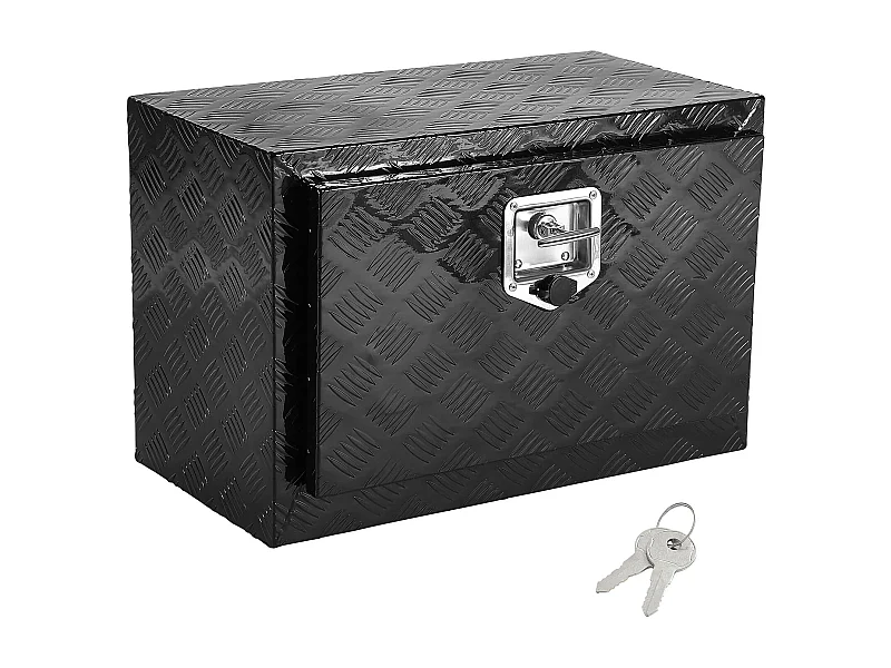 Unterboden-Werkzeugkasten aus Aluminium für LKW SucceBuy, 61x35,5x40,5 cm, Anhängeraufbewahrung