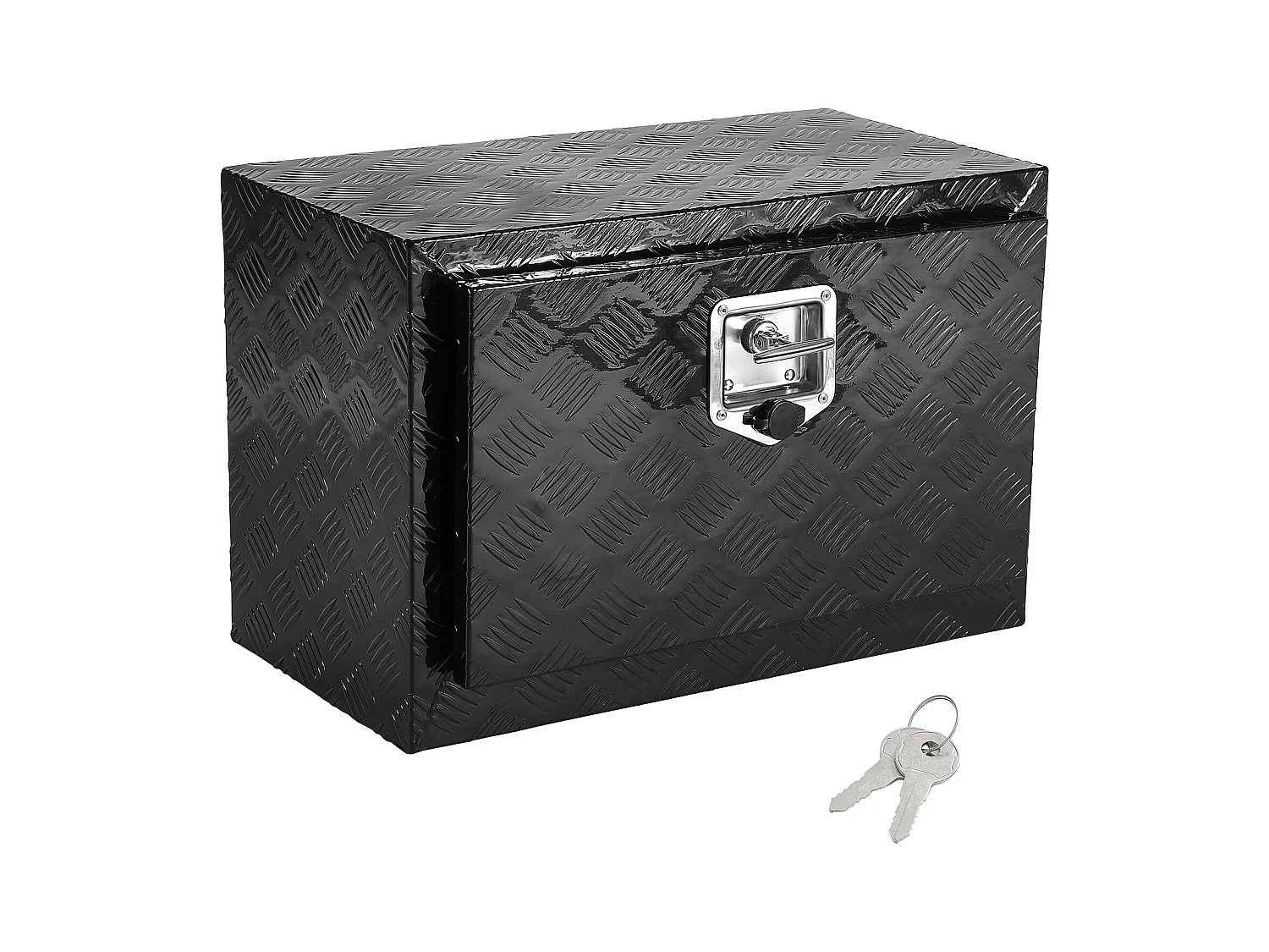 Boîte à Outils en Aluminium pour Sous-Caisse de Camion SucceBuy, 61x35,5x40,5 cm, Rangement pour Remorque