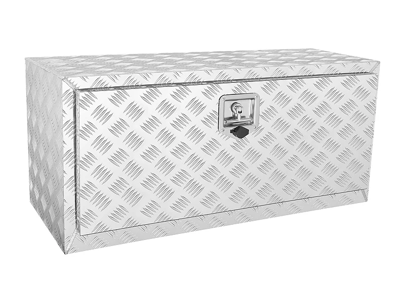 Boîte à Outils en Aluminium pour Sous-Caisse de Camion SucceBuy, 91,4×43×46 cm, pour Remorque RV