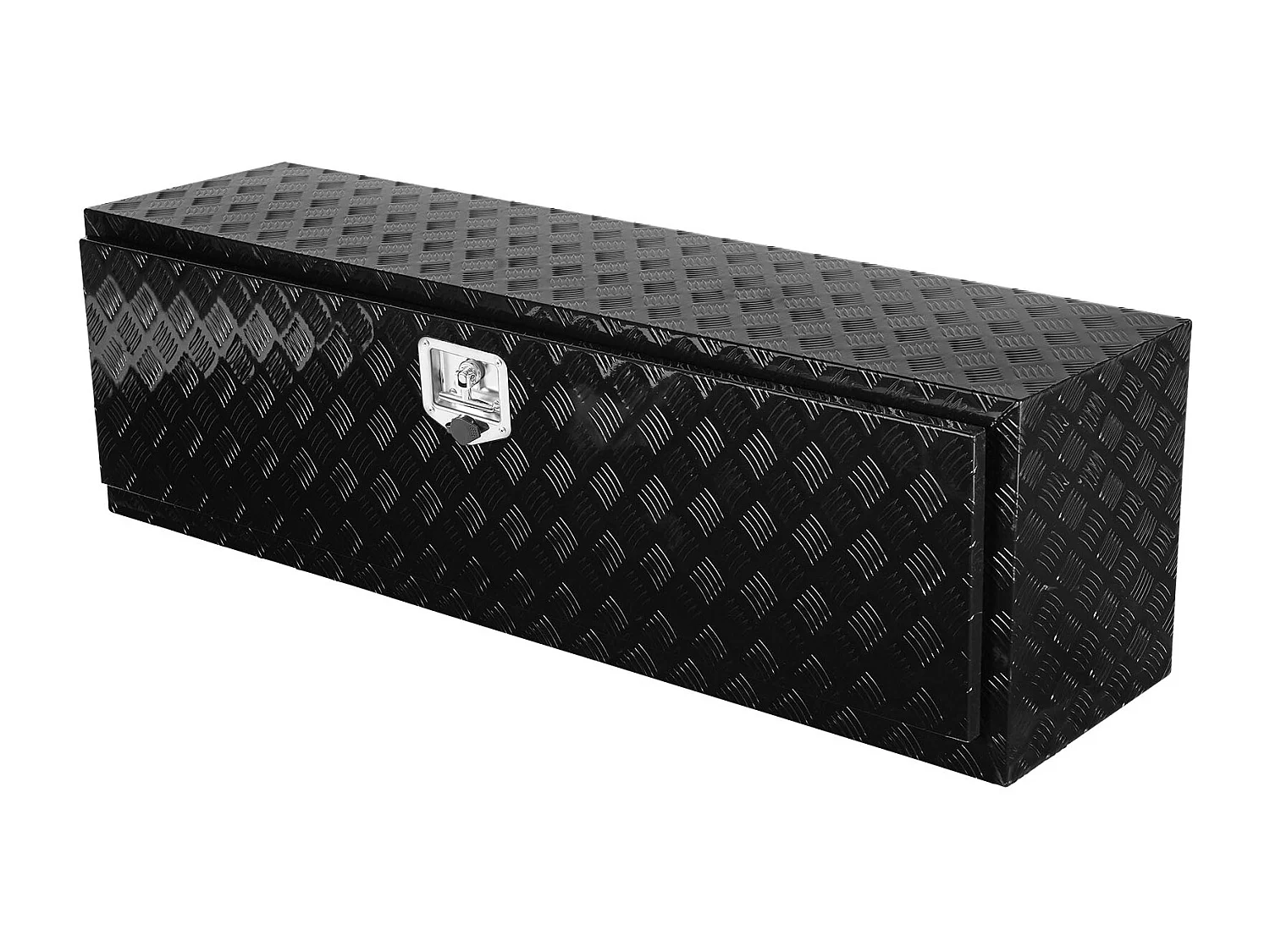 Boîte à Outils en Aluminium pour Sous-Caisse de Camion SucceBuy, 152,4x43,2x45,7 cm, Rangement pour Remorque