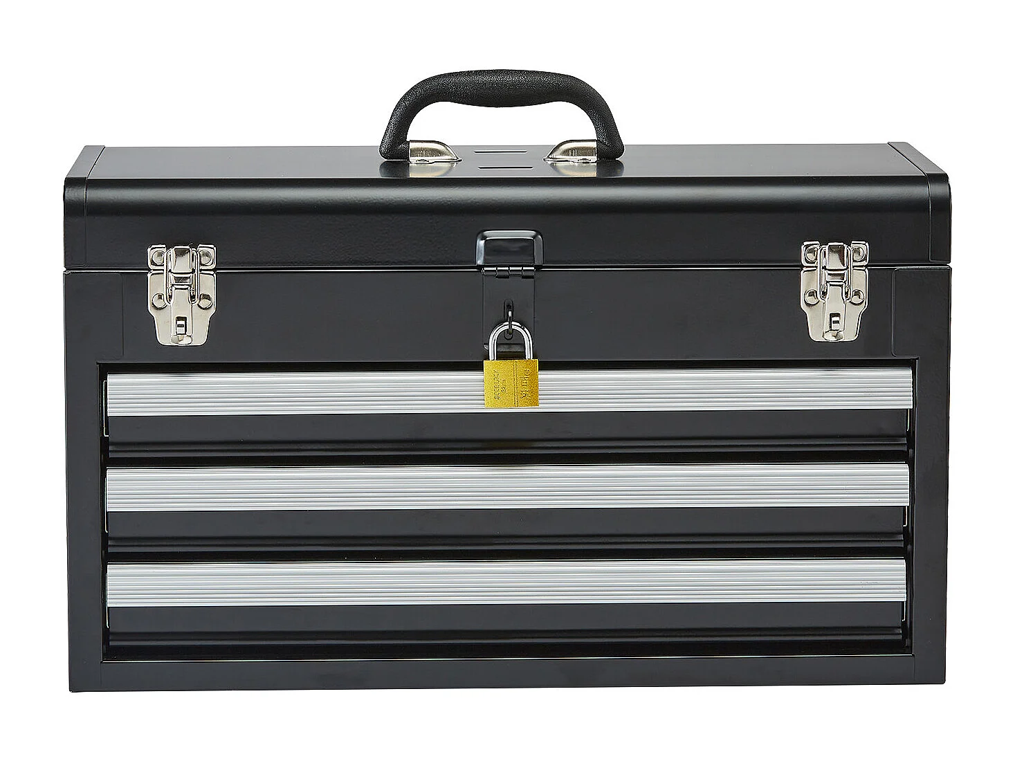 Boîte à Outils Portable en Métal SucceBuy, 520 mm avec 3 Tiroirs