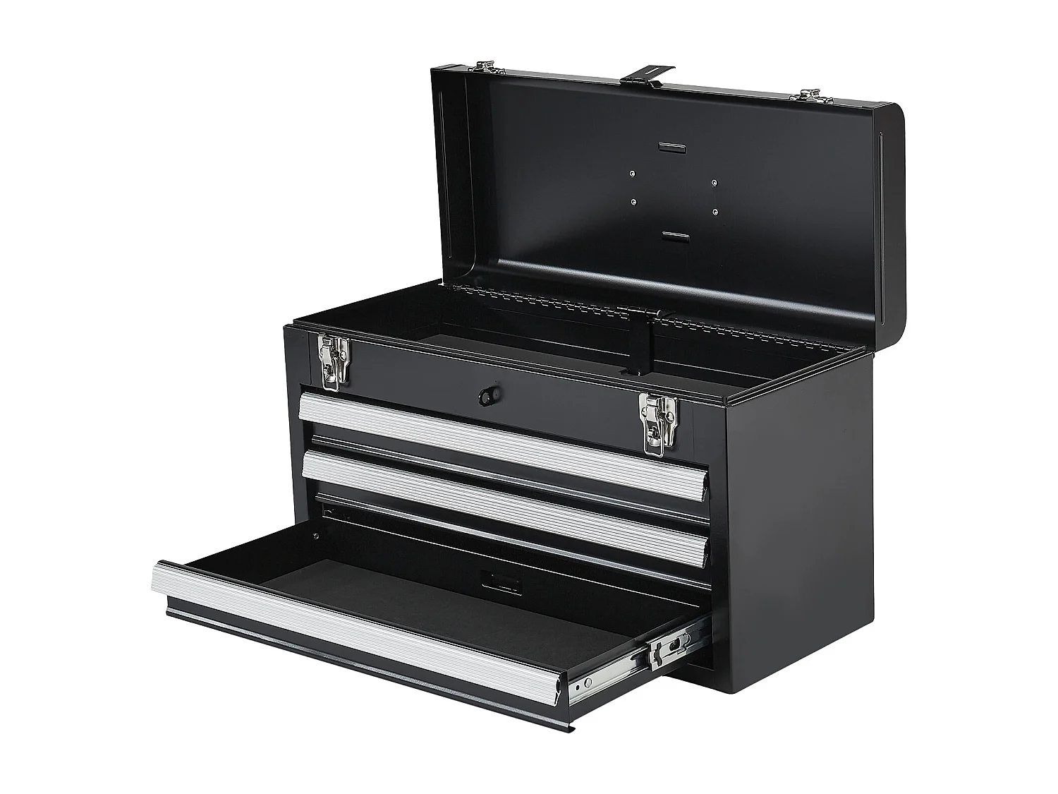 Boîte à Outils Portable en Métal SucceBuy, 520 mm avec 3 Tiroirs