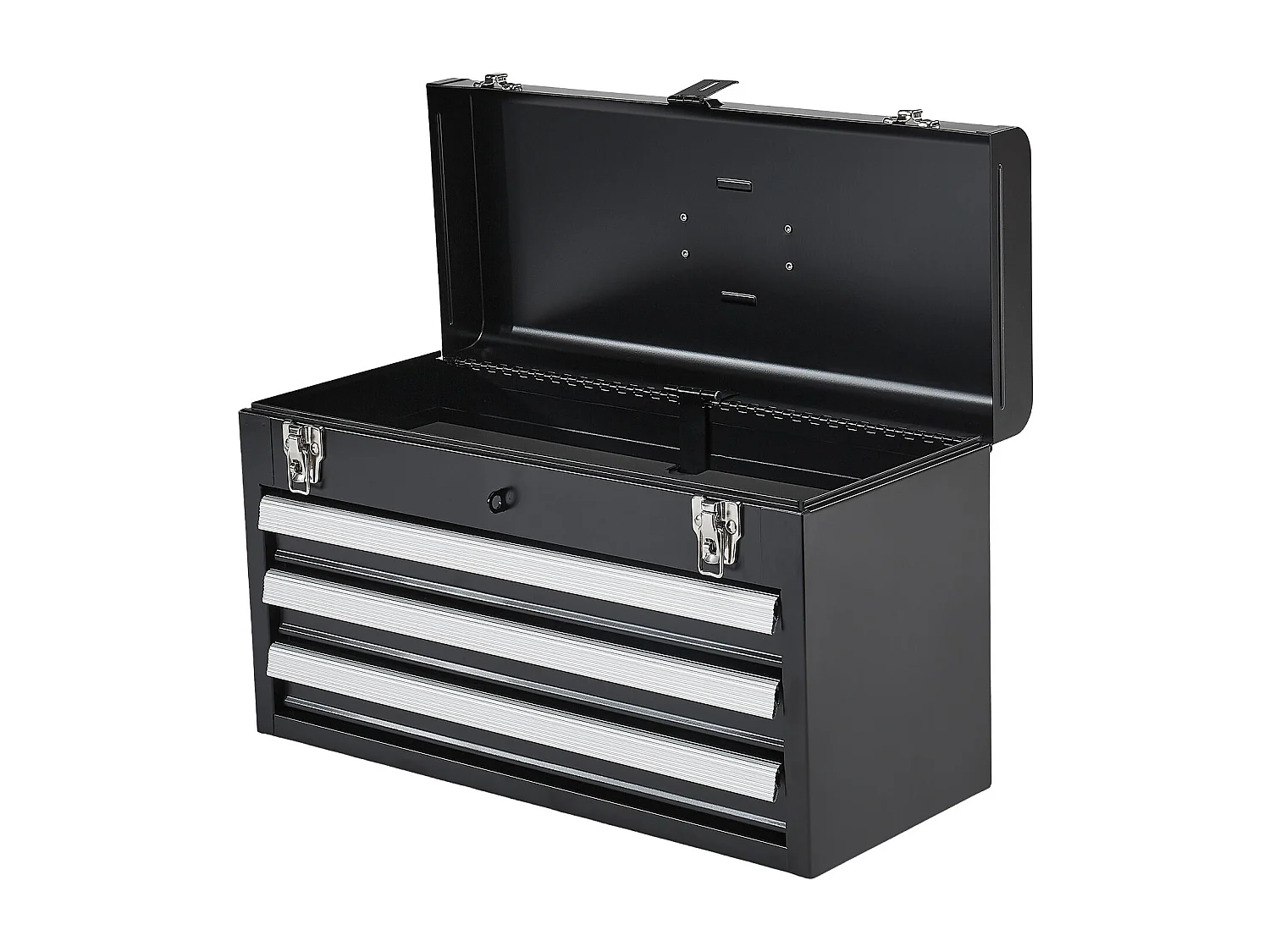 Boîte à Outils Portable en Métal SucceBuy, 520 mm avec 3 Tiroirs