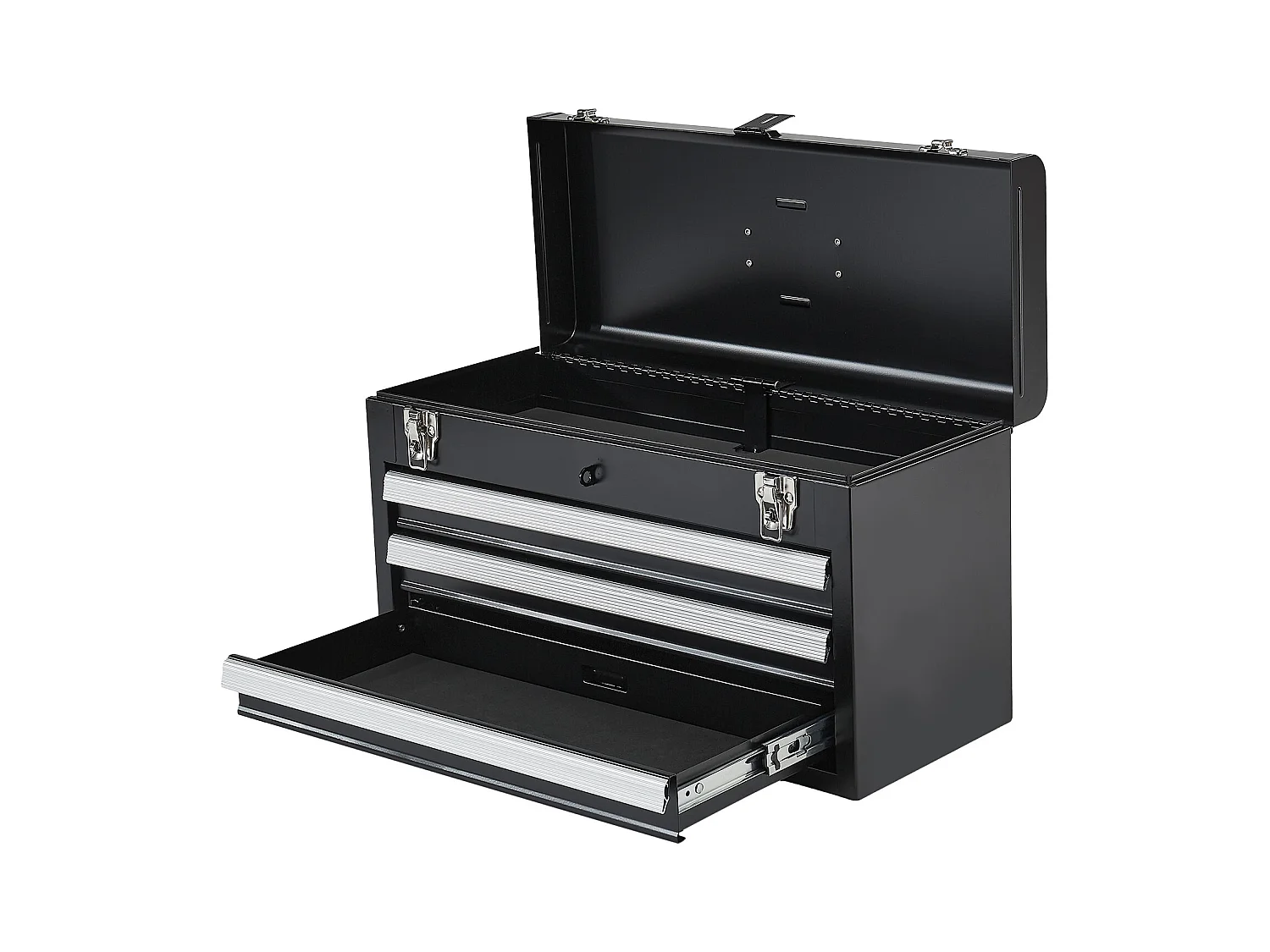 Boîte à Outils Portable en Métal SucceBuy, 520 mm avec 3 Tiroirs