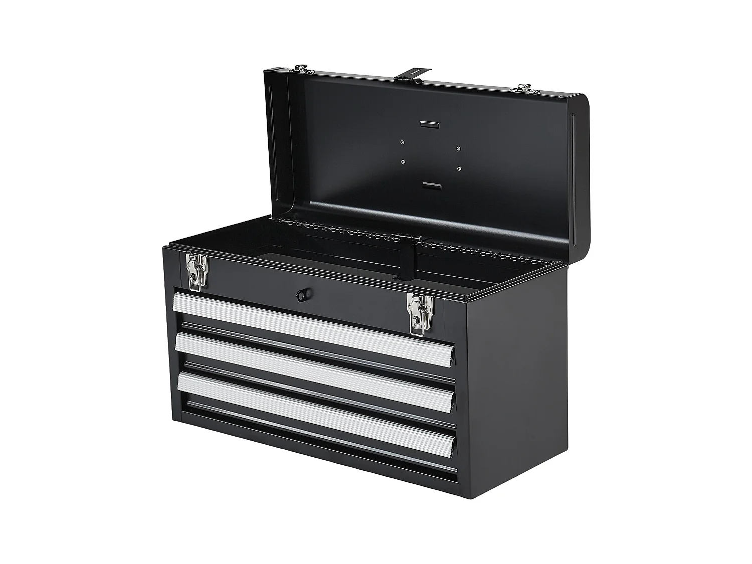 Boîte à Outils Portable en Métal SucceBuy, 520 mm avec 3 Tiroirs