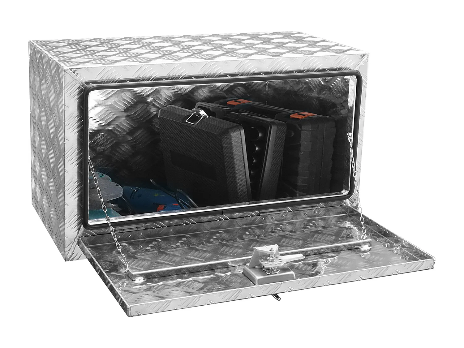Boîte à Outils en Aluminium pour Sous-Caisse de Camion SucceBuy, 76,2 x 35,6 x 40,6 cm, Stockage pour Remorques et Camping-Cars