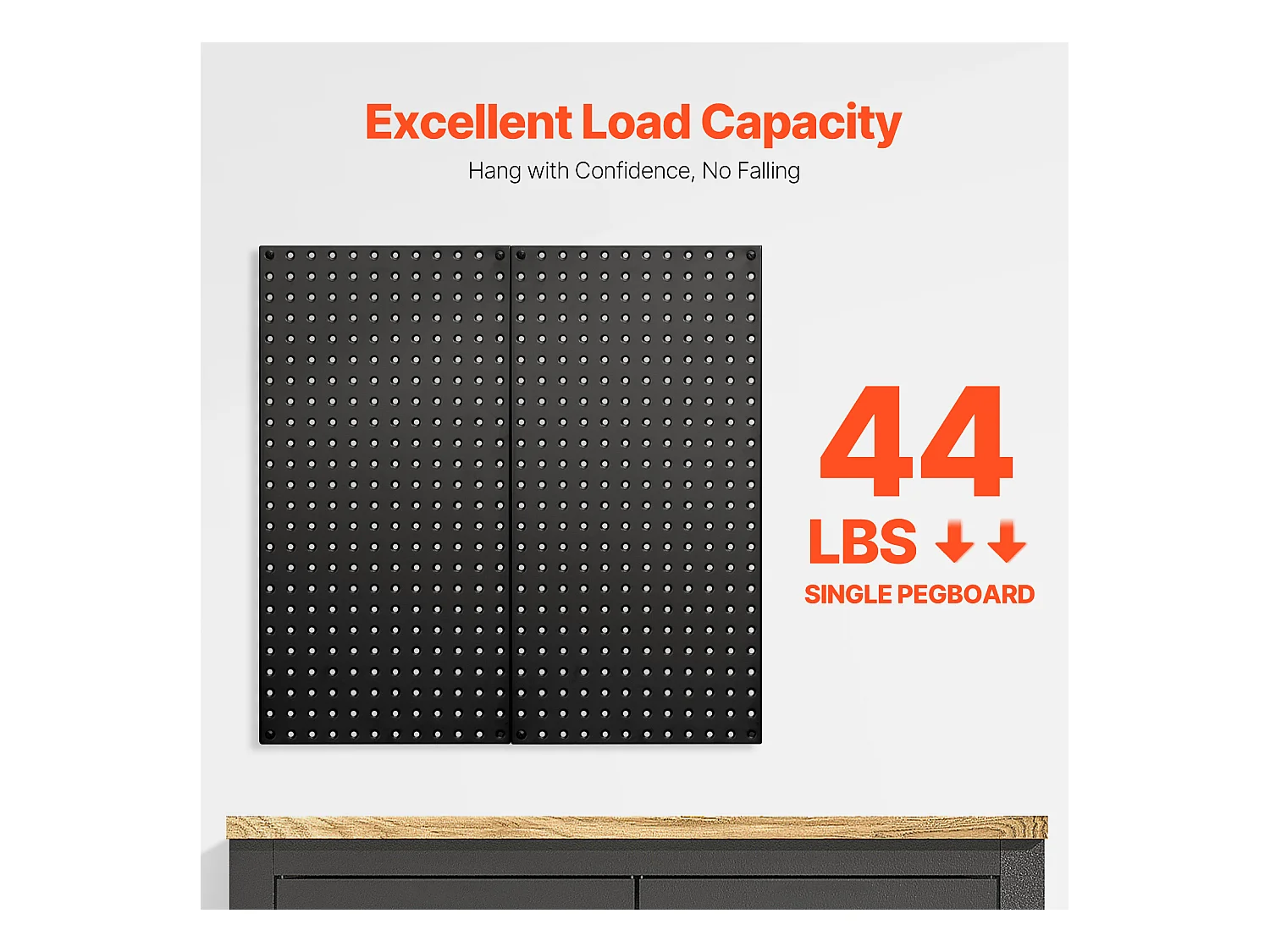 Painéis Perfurados em Metal SucceBuy, 2 Painéis, 812,8x406,4 mm, para Ferramentas de Garagem