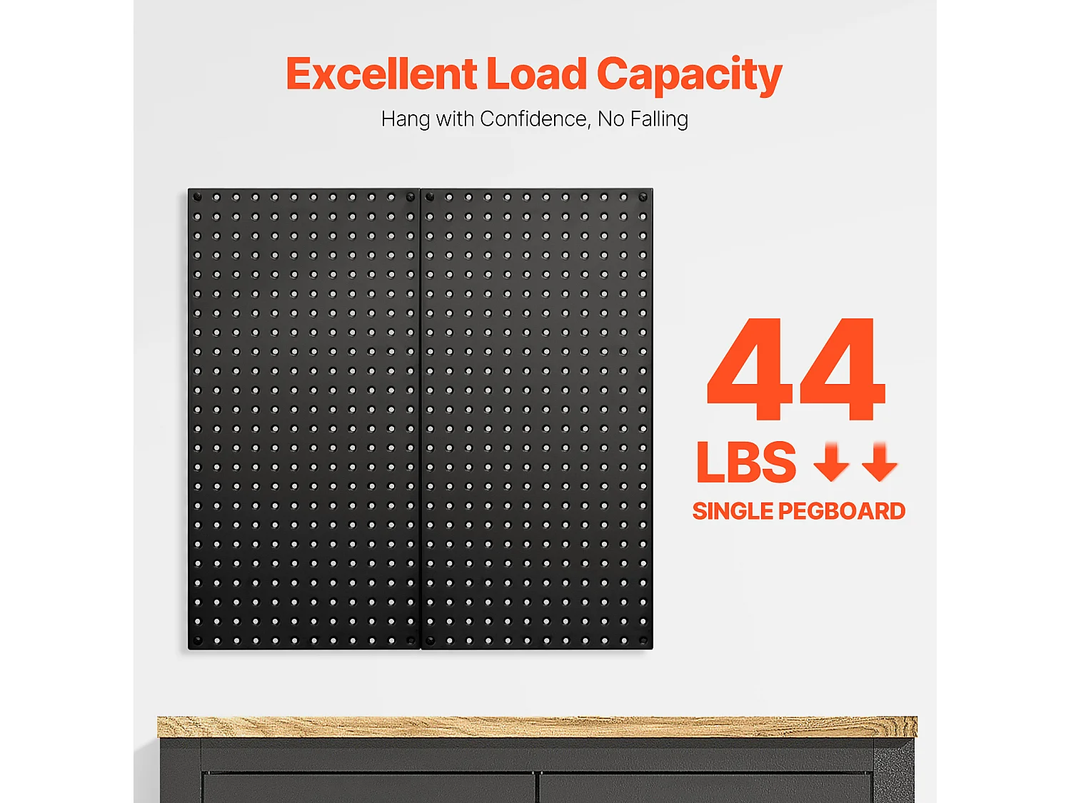 Panneaux Perforés en Métal SucceBuy, 2 Panneaux, 812,8x406,4 mm, pour Outils de Garage