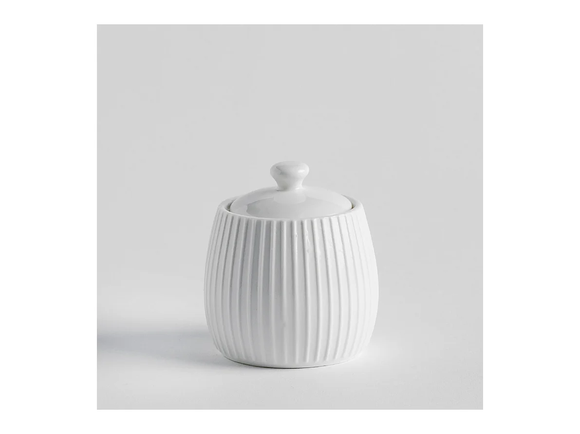Sucrier Linioso Blanc Moyen 9 x 8