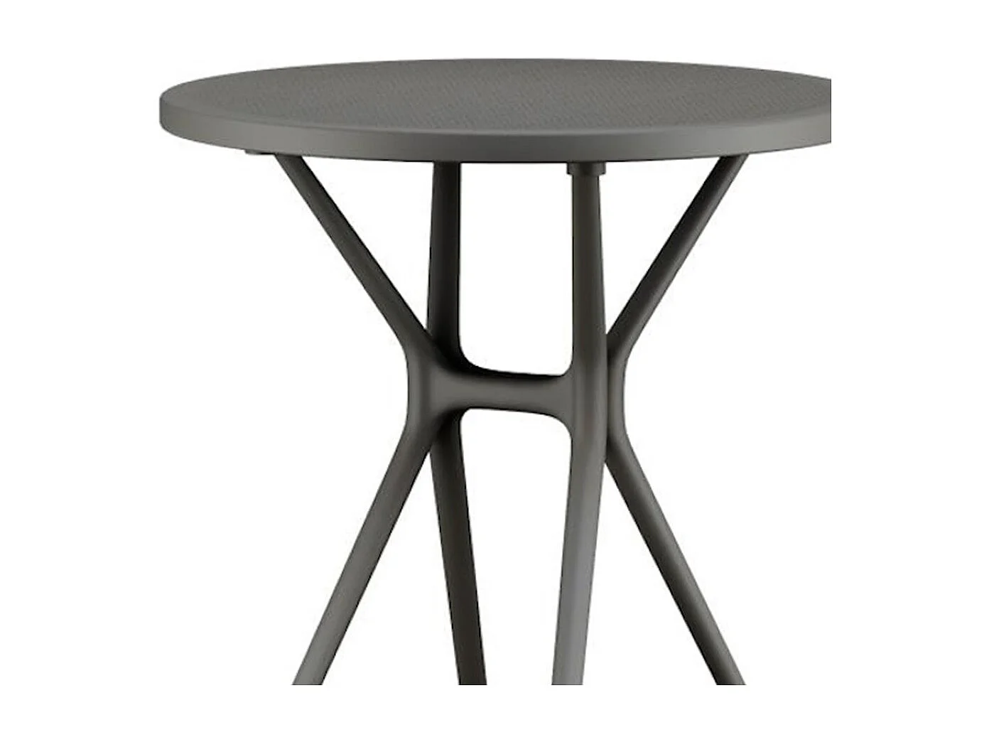 Pack de 2 mesas auxiliares de 75x65x65 cm de polipropileno en color gris Gaia