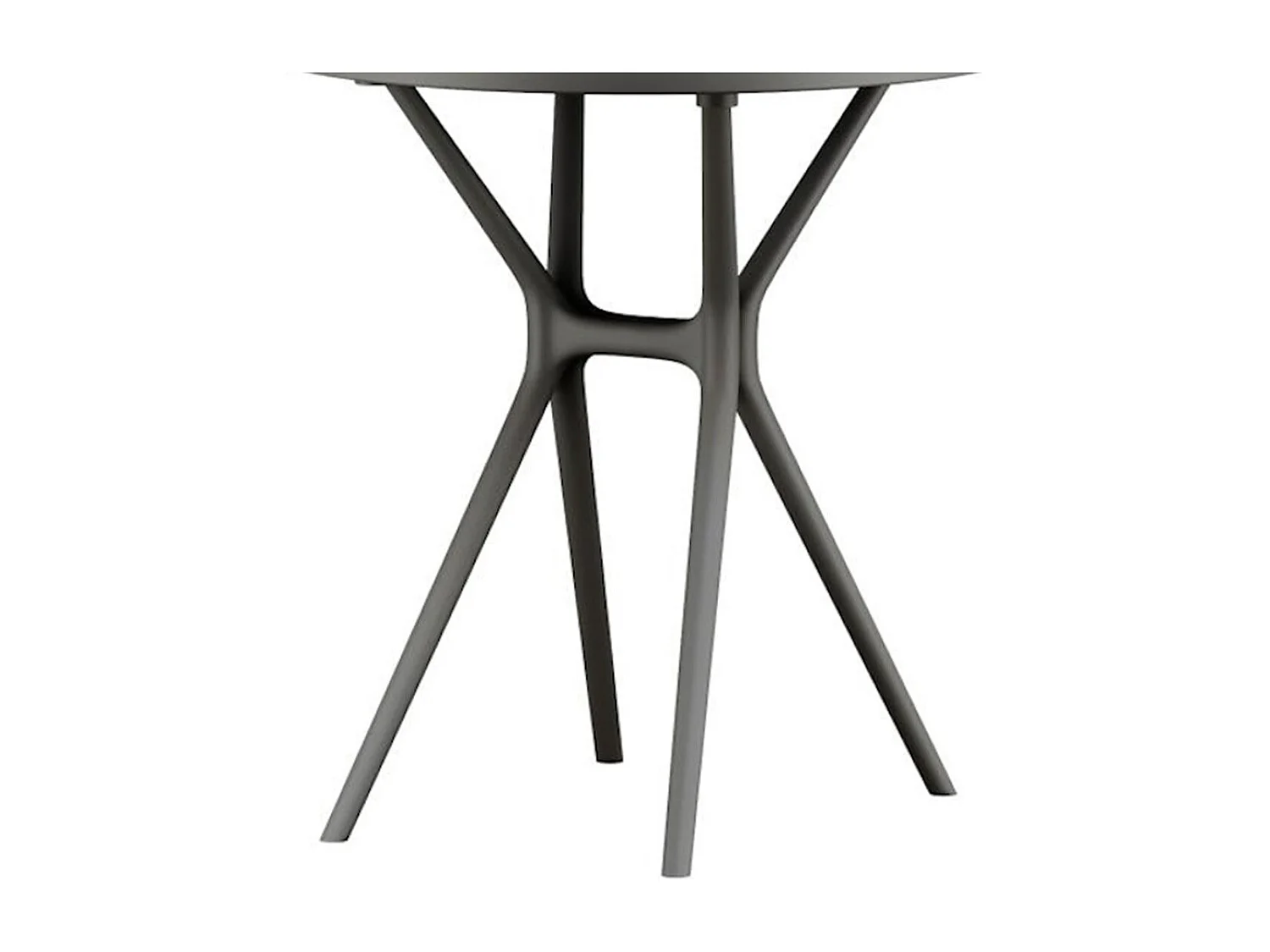 Pack de 2 mesas auxiliares de 75x65x65 cm de polipropileno en color gris Gaia