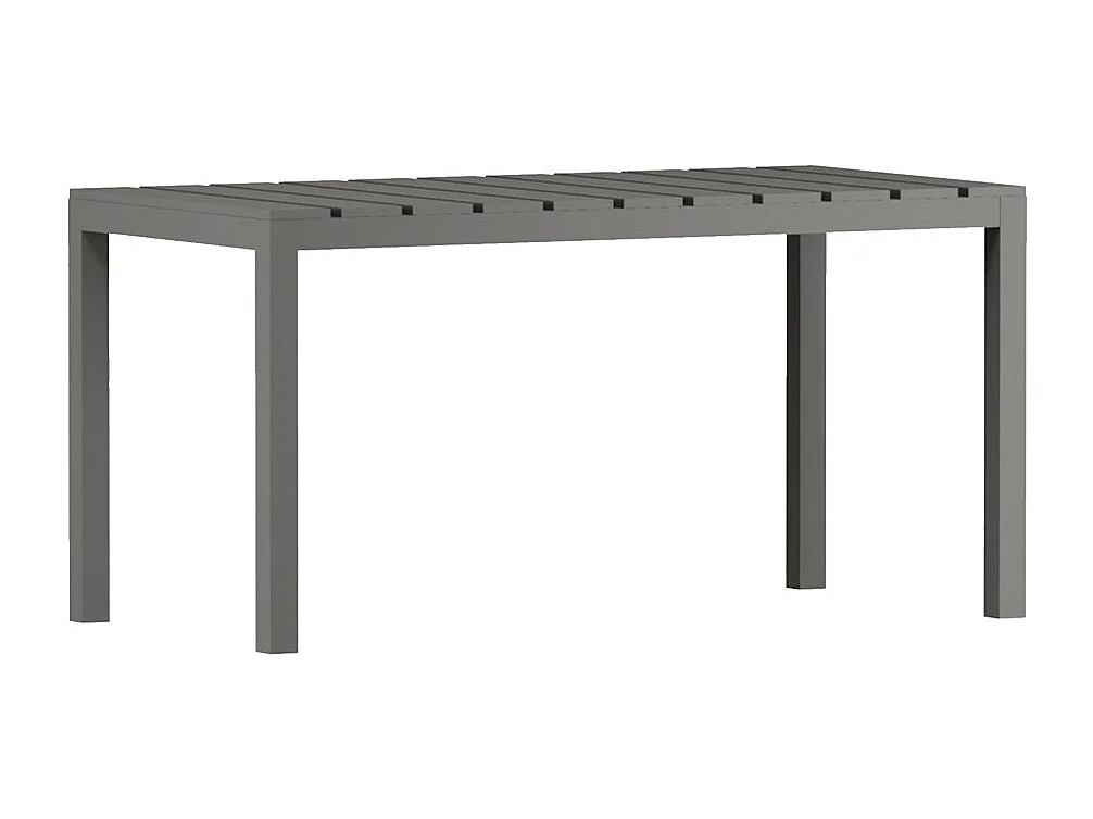 Mesa de comedor para interior o exterior de 75x120x80 cm en color gris Merber
