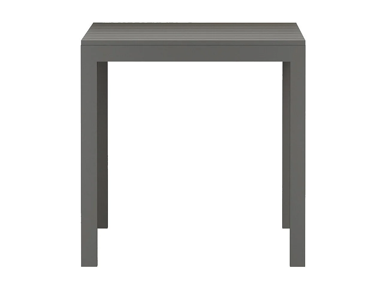 Mesa de comedor para interior o exterior de 75x120x80 cm en color gris Merber