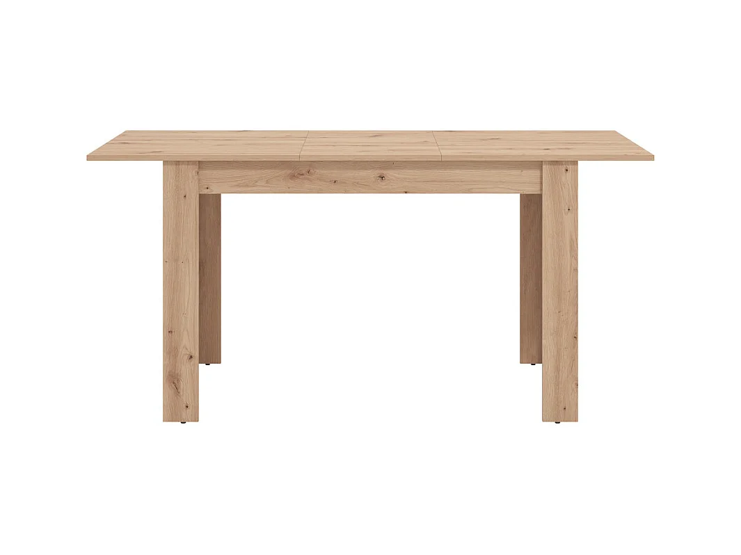 Mesa de comedor extensible de 76x120-160x80 cm de tablero laminado sintético roble Nerea