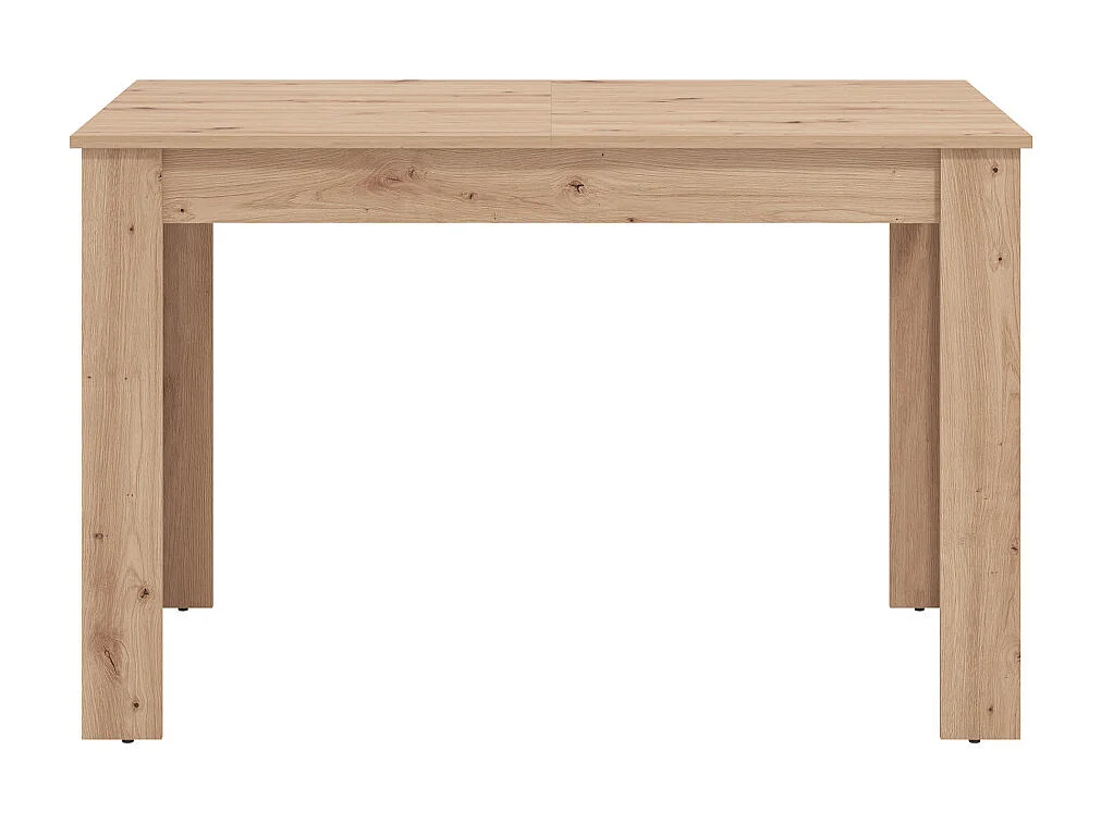 Mesa de comedor extensible de 76x120-160x80 cm de tablero laminado sintético roble Nerea