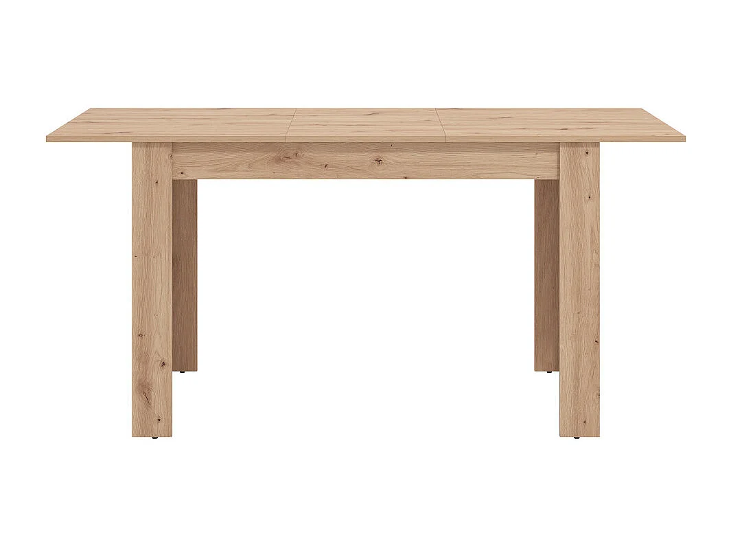 Mesa de comedor extensible de 76x120-160x80 cm de tablero laminado sintético roble Nerea