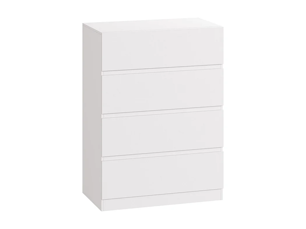 Commode 4 Tiroirs - avec mécanisme de fermeture en douceur - meuble de rangement - 70x40x96cm