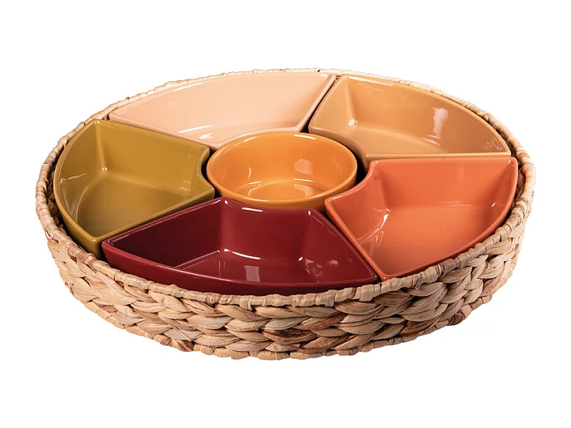 Service apéritif 7 pièces Bamba 36 cm