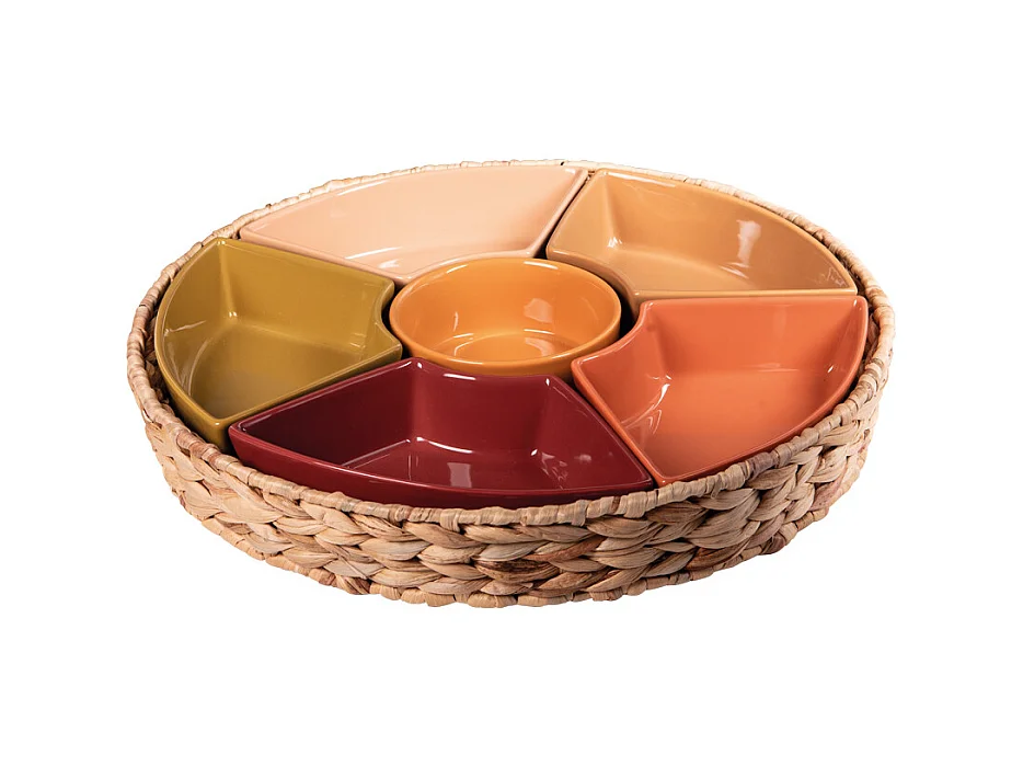 Service apéritif 7 pièces Bamba 36 cm