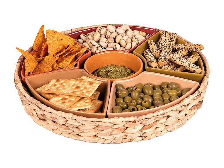 Service apéritif 7 pièces Bamba 36 cm