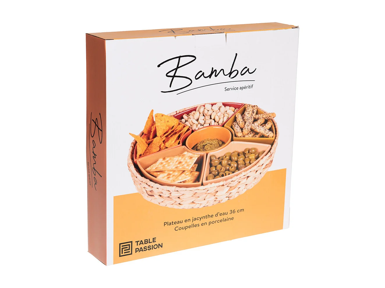 Service apéritif 7 pièces Bamba 36 cm