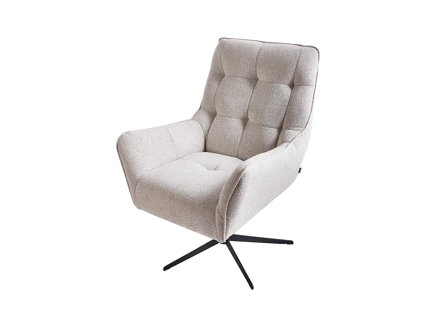 Fauteuil pivotant MOLLE II Tissu Beige clair