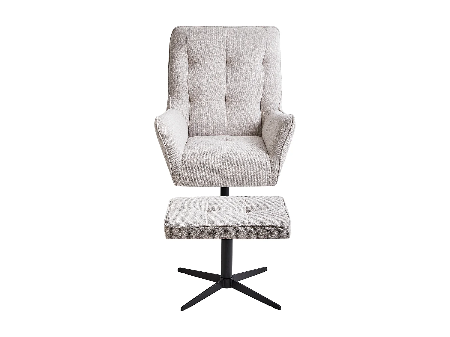 Fauteuil pivotant MOLLE II Tissu Beige clair